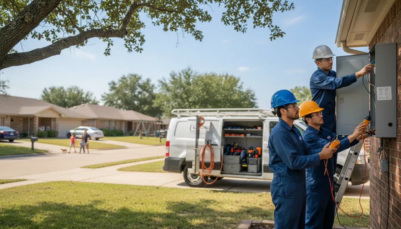 Certified electrician providing emergency electrical services in Round Rock, TX